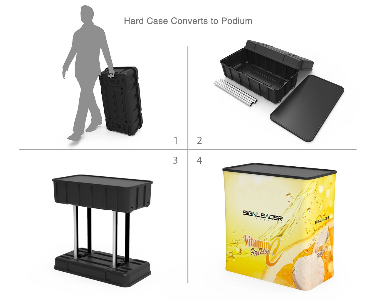 10x10ft Custom Health Brand Trade Show Booth Idea 15