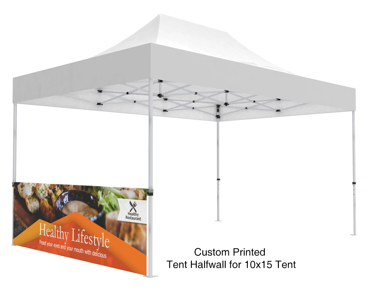 Custom Printed Tent Halfwall for 10x10 Tent