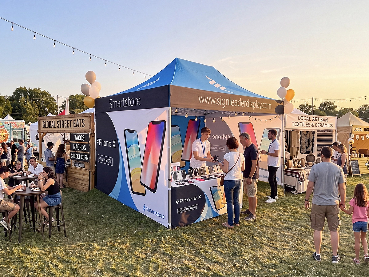 10x15 Event Canopy Tent with 3 Backwalls