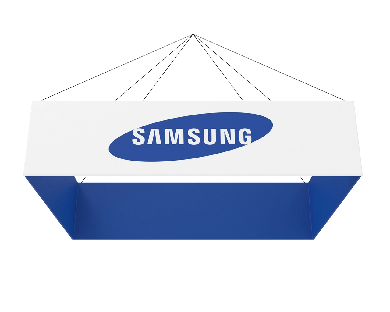 15ft Rectangular Trade Show Hanging Sign
