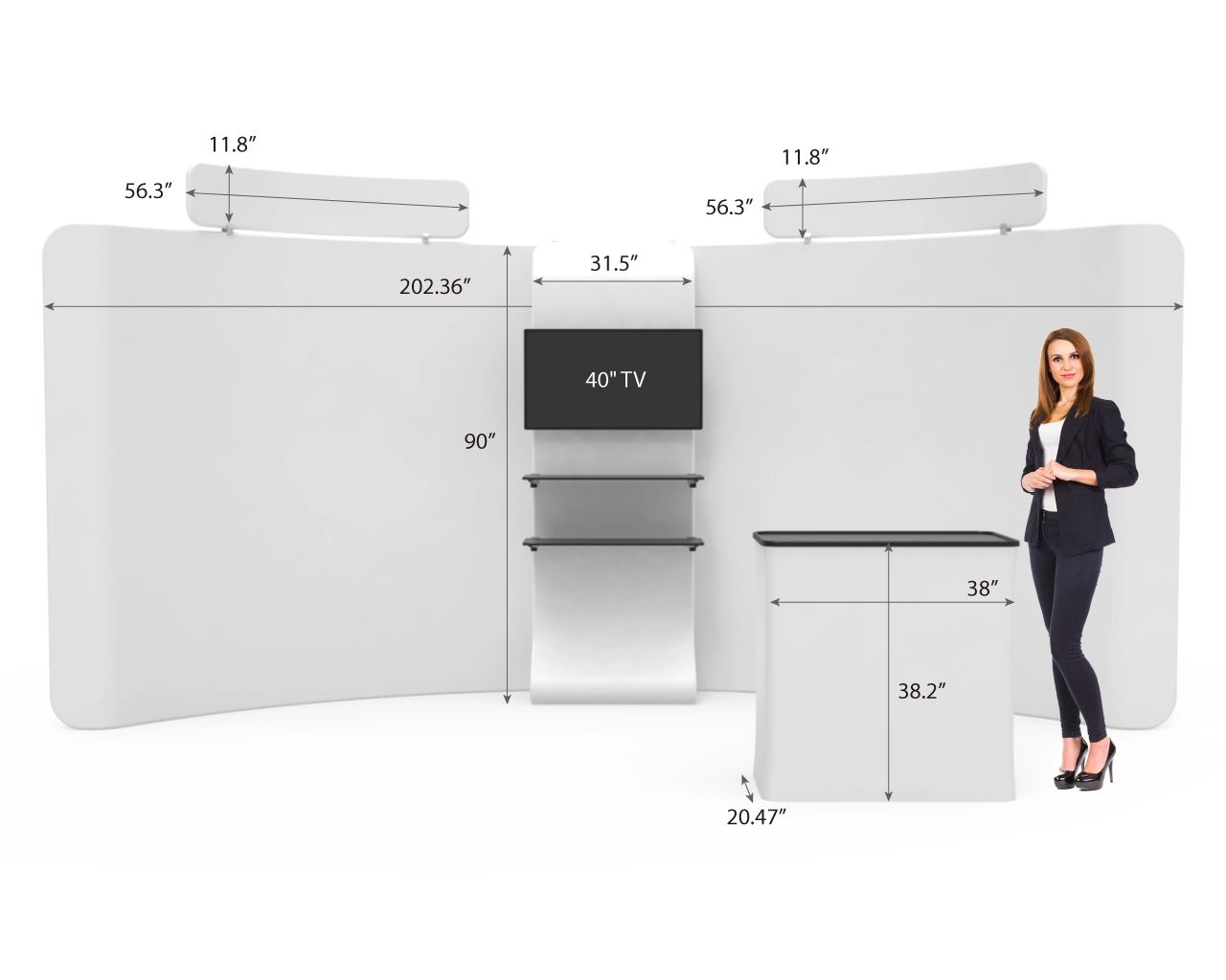 20ft Curved FlexBooth™ Max Kit