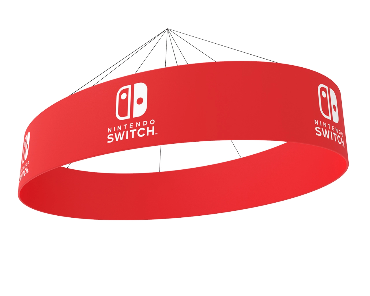 20ft Oval Hanging Banners from Ceiling