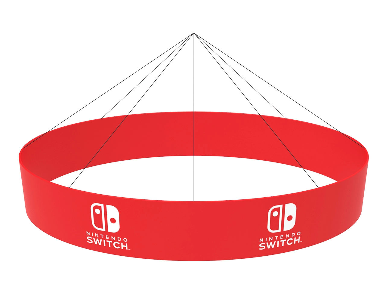 20ft Oval Hanging Banners from Ceiling