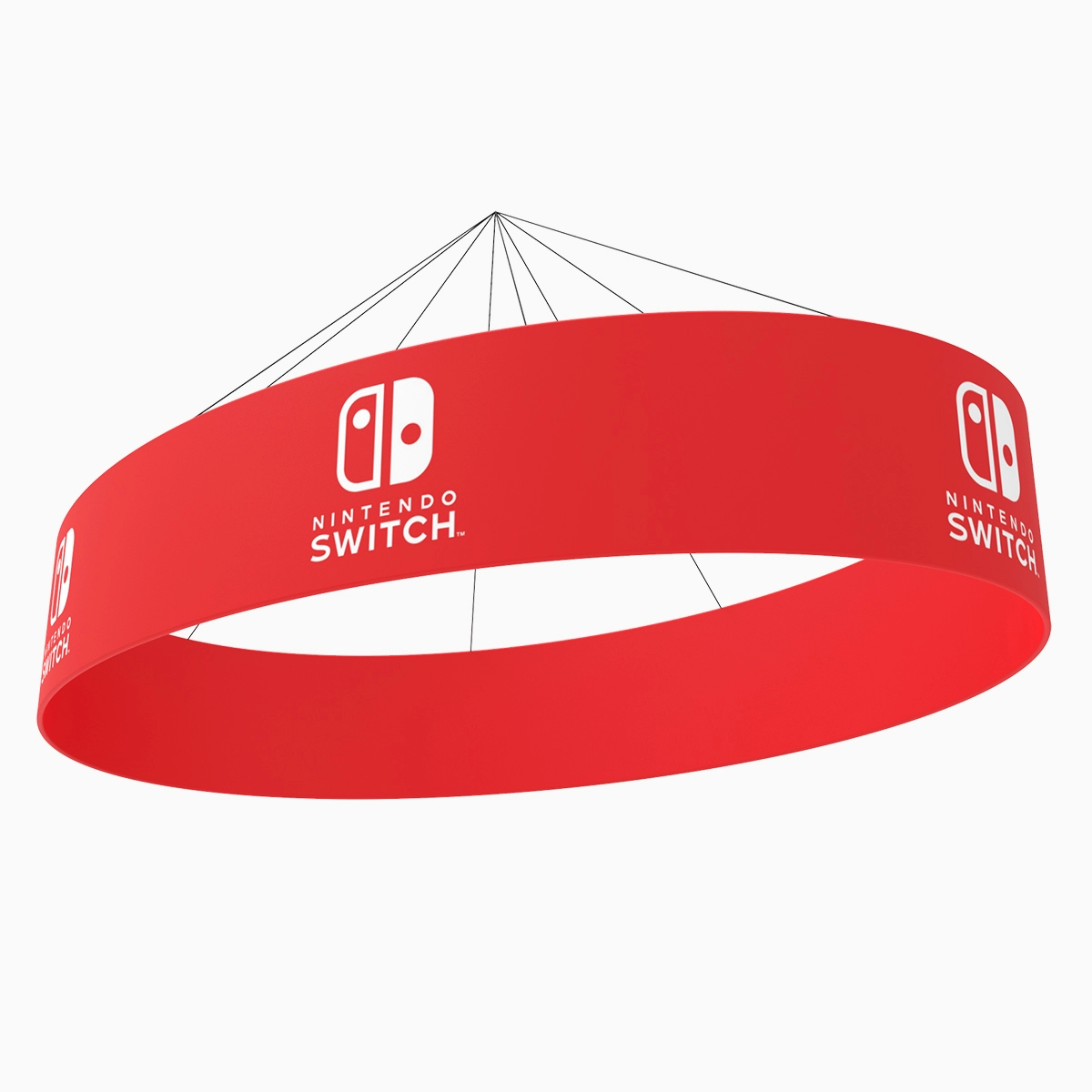 20ft Oval Hanging Banners from Ceiling
