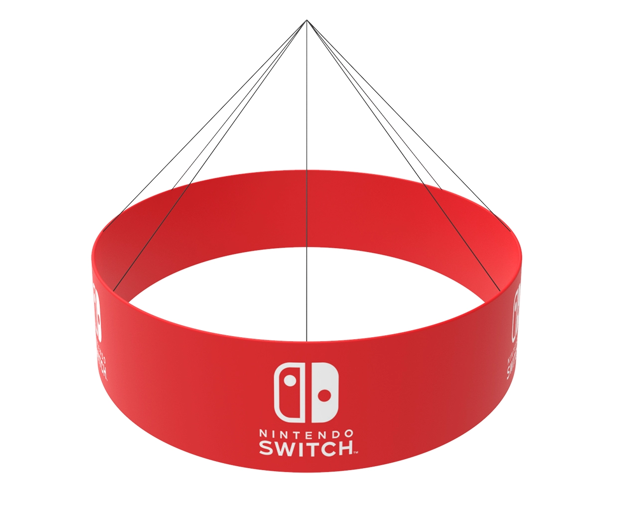 20ft Oval Hanging Banners from Ceiling