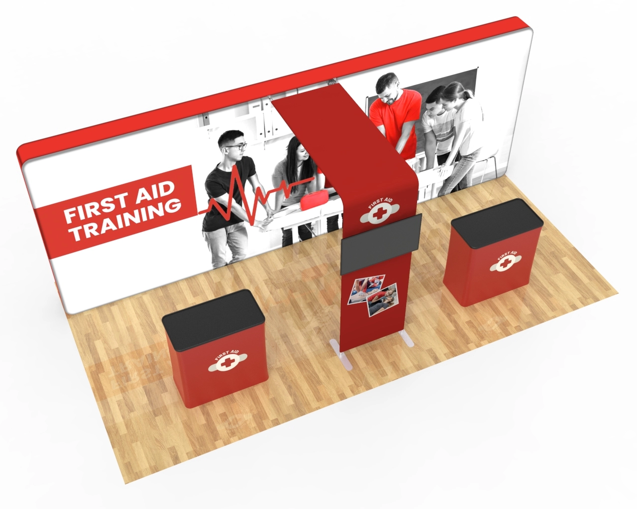 20ft PortaZip™ Booth 32 - Backlit