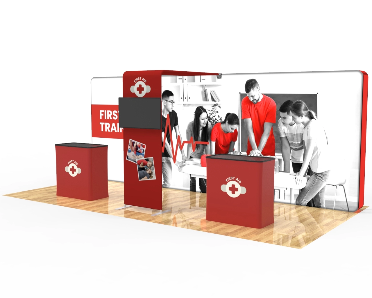 20ft PortaZip™ Booth 32 - Backlit