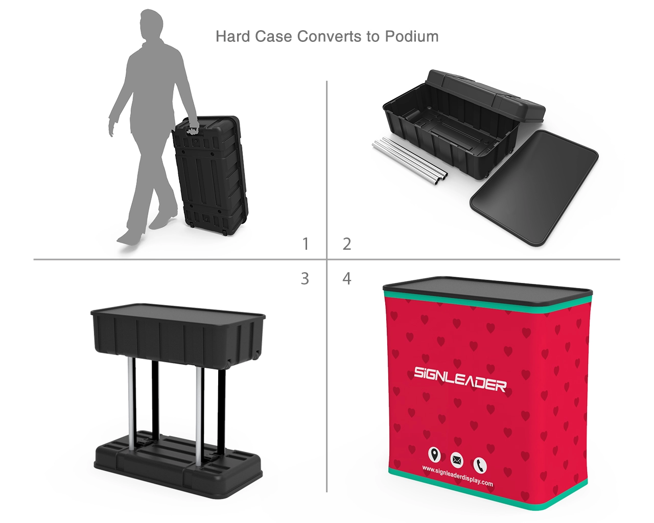 10x20ft Trade Show Booth Design C for Fashion, Footwear & Bridal Brands 