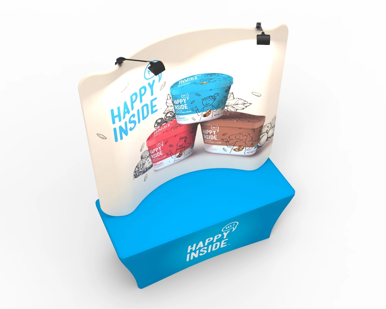 6ft Curved Tension Fabric Display