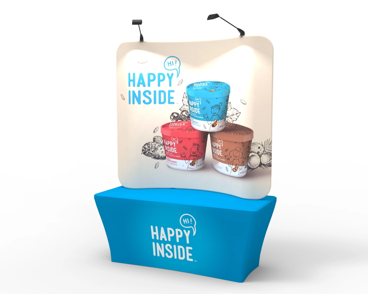 6ft Curved Tension Fabric Display