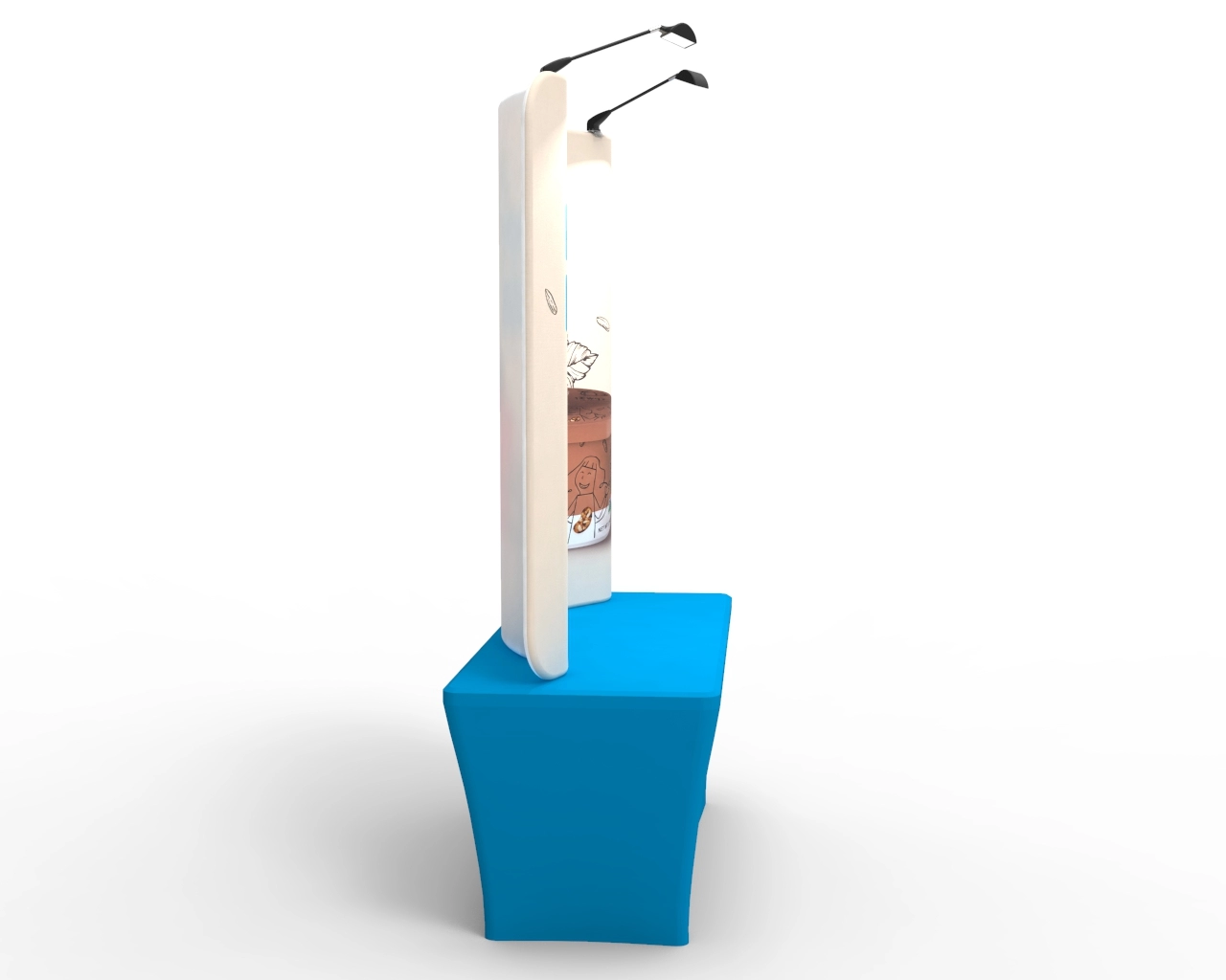 6ft Curved Tension Fabric Display