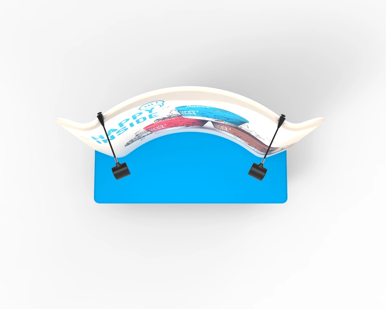 6ft Curved Tension Fabric Display