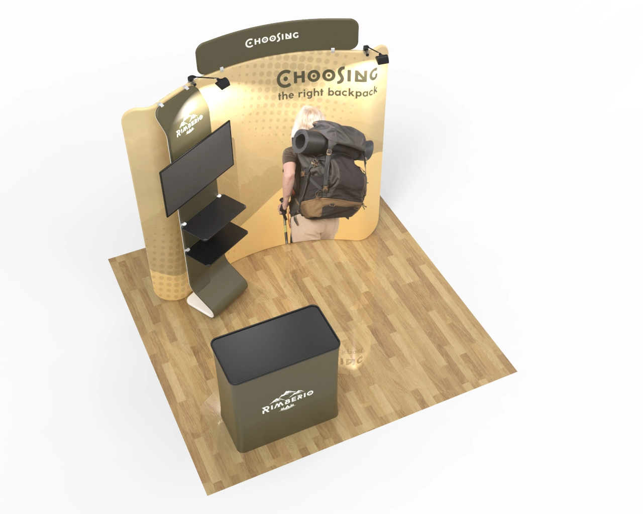 8ft Curved FlexBooth™ Max Kit