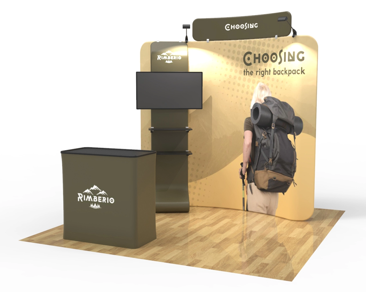8ft Curved FlexBooth™ Max Kit