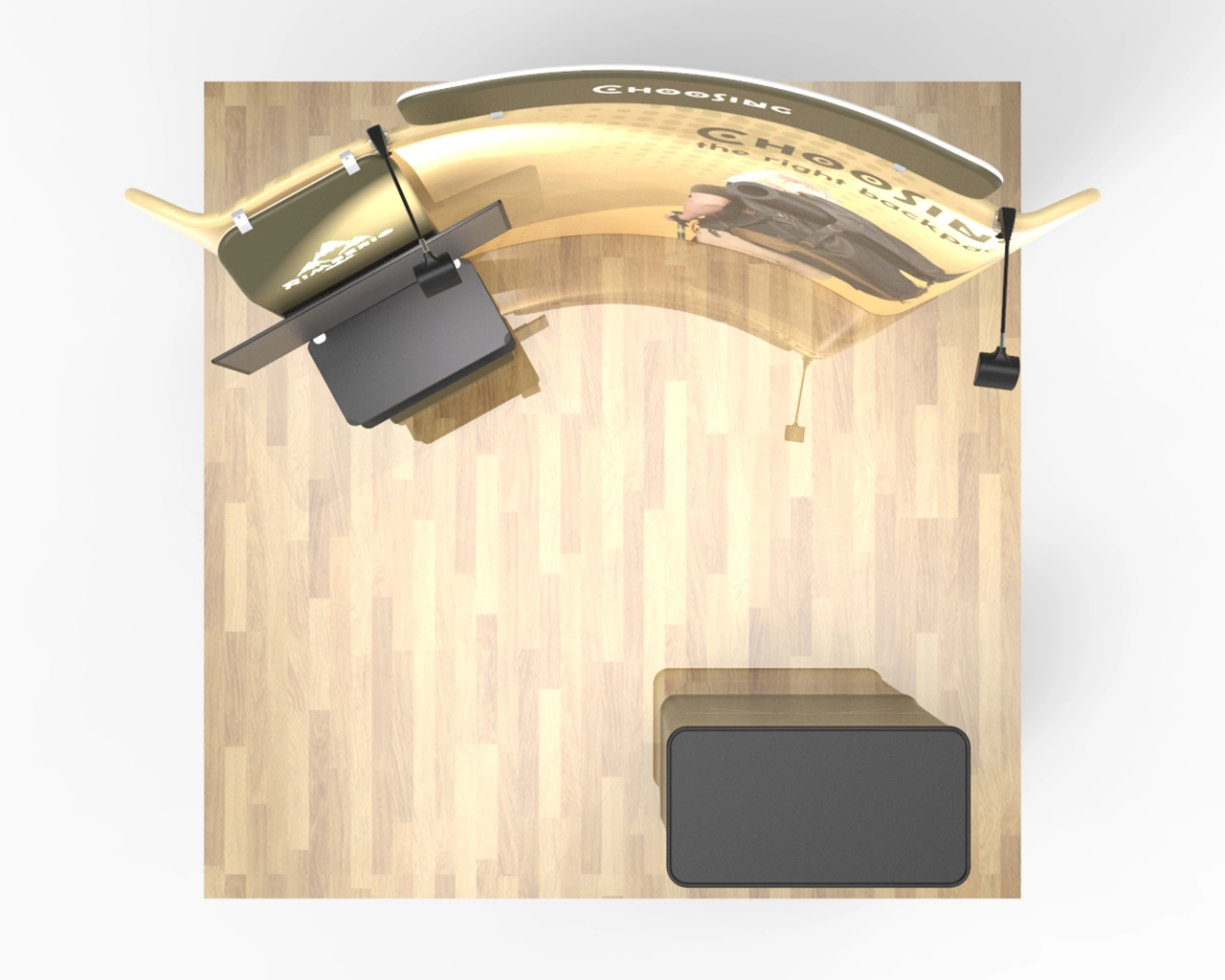 8ft Curved FlexBooth™ Max Kit