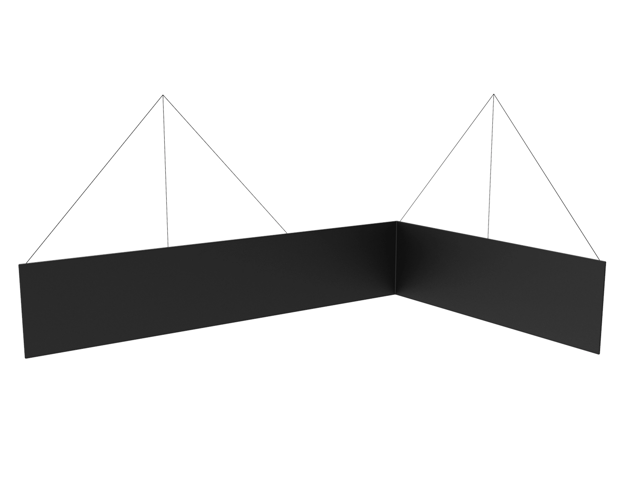 20ft L-Shaped Hanging Sign for Trade Shows