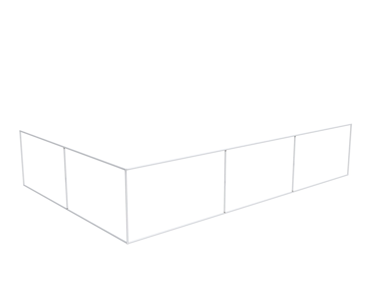20ft L-Shaped Hanging Sign for Trade Shows