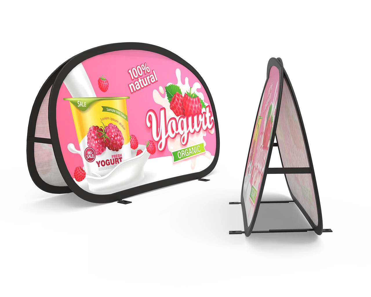 Horizontal A-Frame Banner Stand