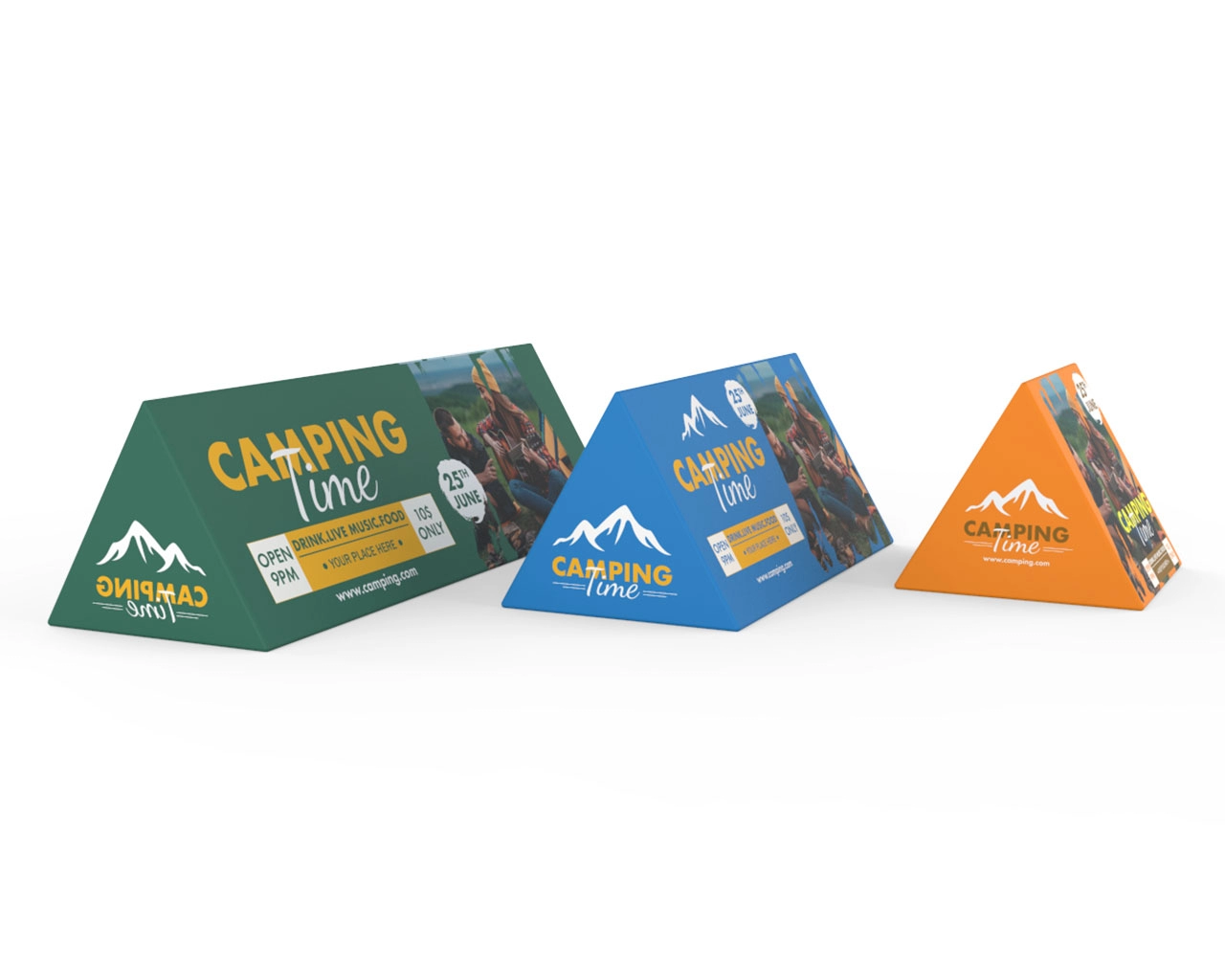Triangular Solid A-Frame Banner Stand