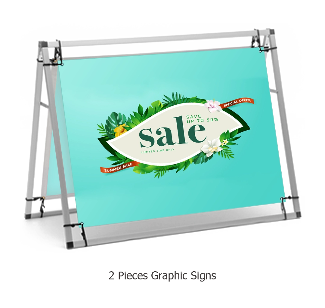4FT A-Frame Banner Display