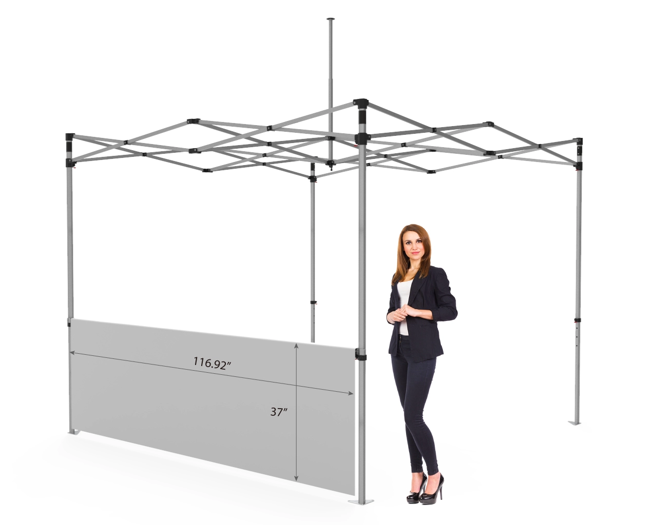 Custom Printed Tent Halfwall for 10x10 Tent