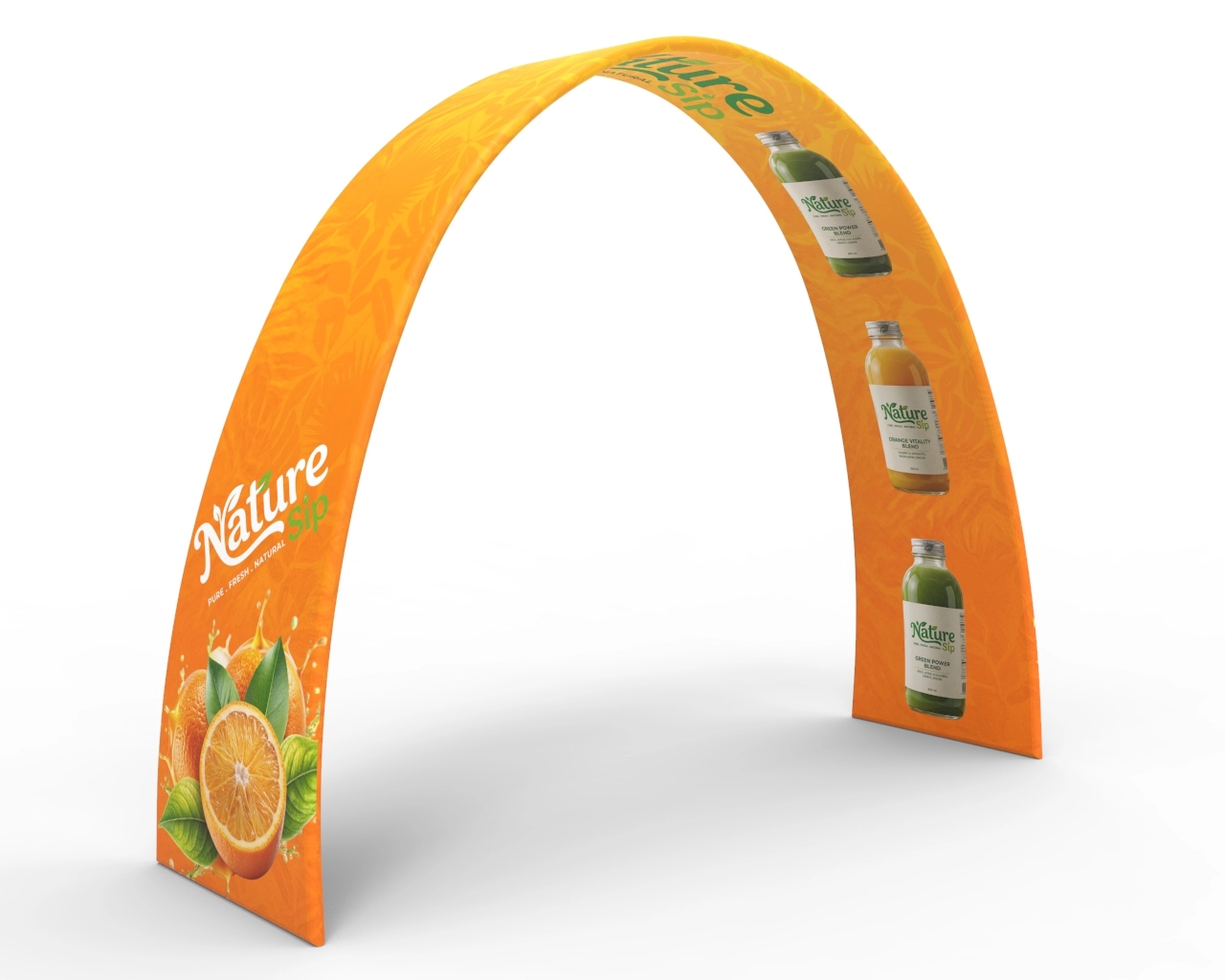 Custom Ribbon Trade Show Arch Banner