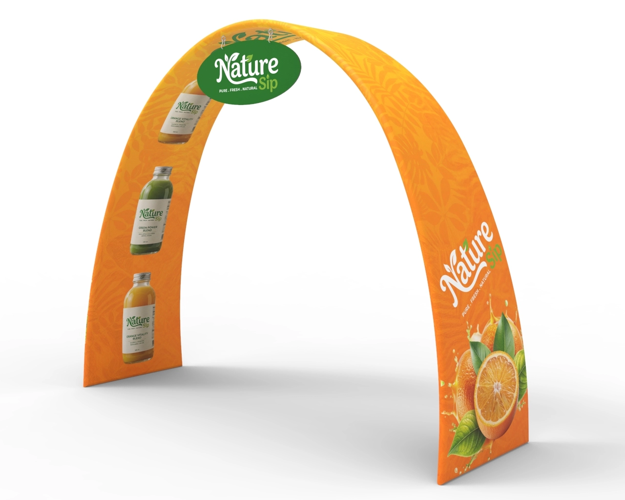 Custom Ribbon Trade Show Arch Banner