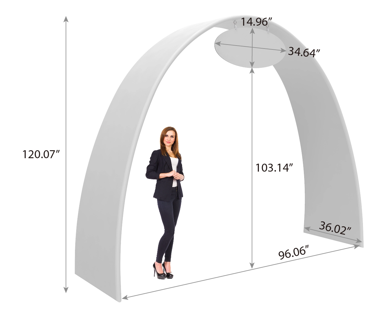 Custom Ribbon Trade Show Arch Banner