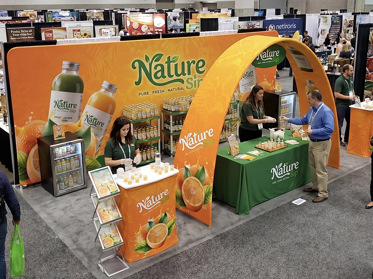 Custom Ribbon Trade Show Arch Banner