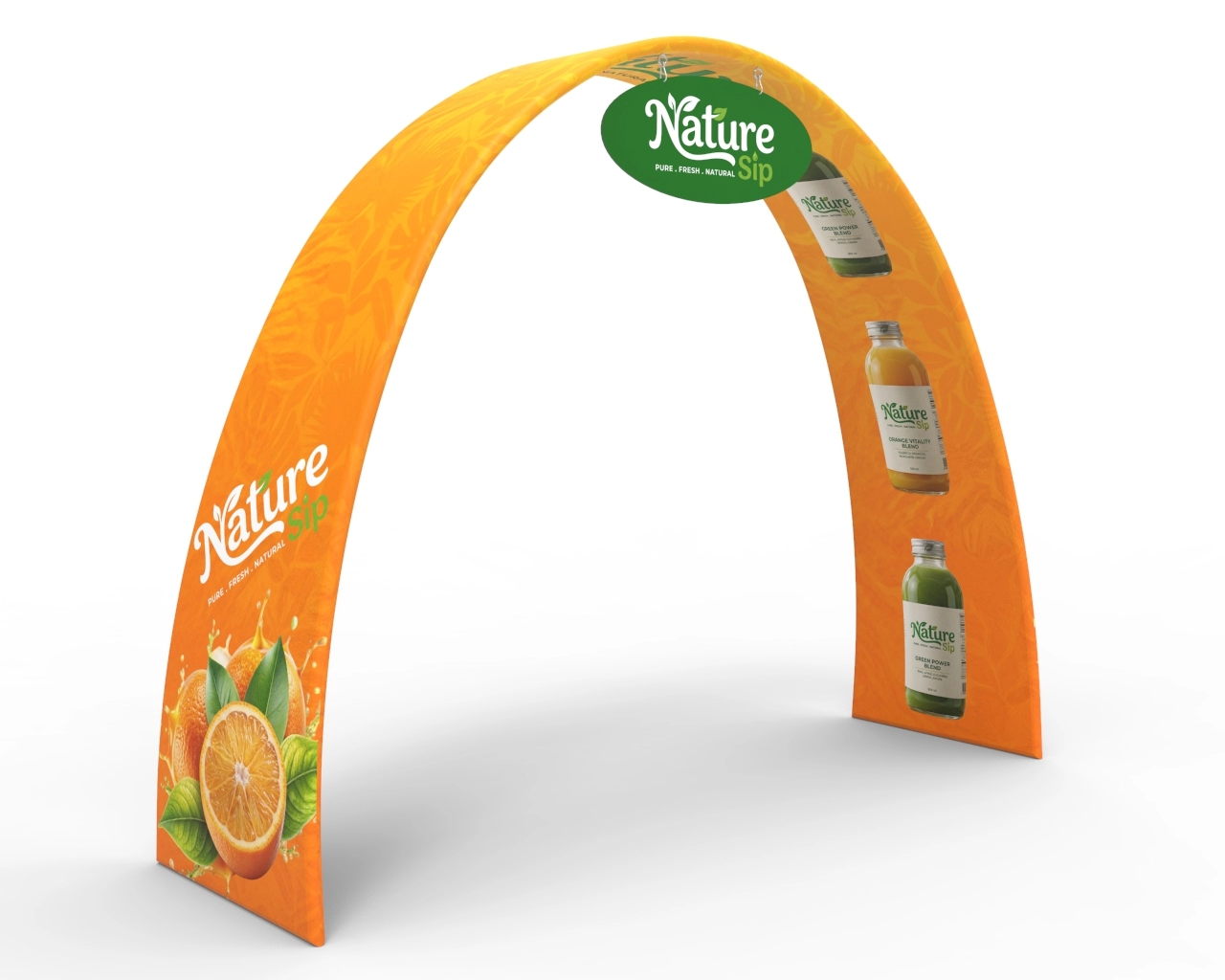 Custom Ribbon Trade Show Arch Banner