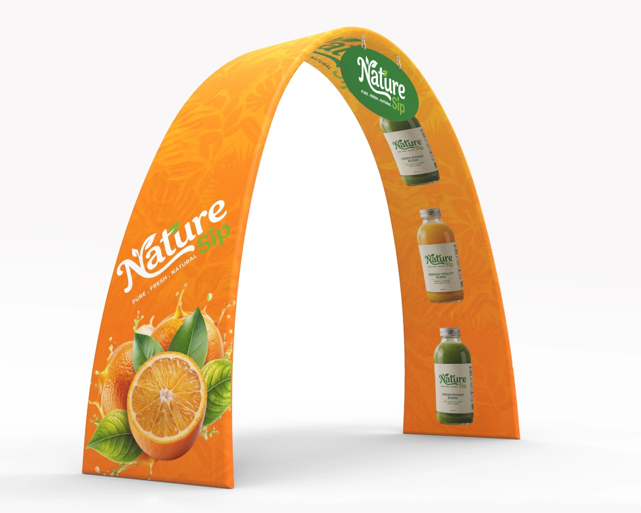 Custom Ribbon Trade Show Arch Banner