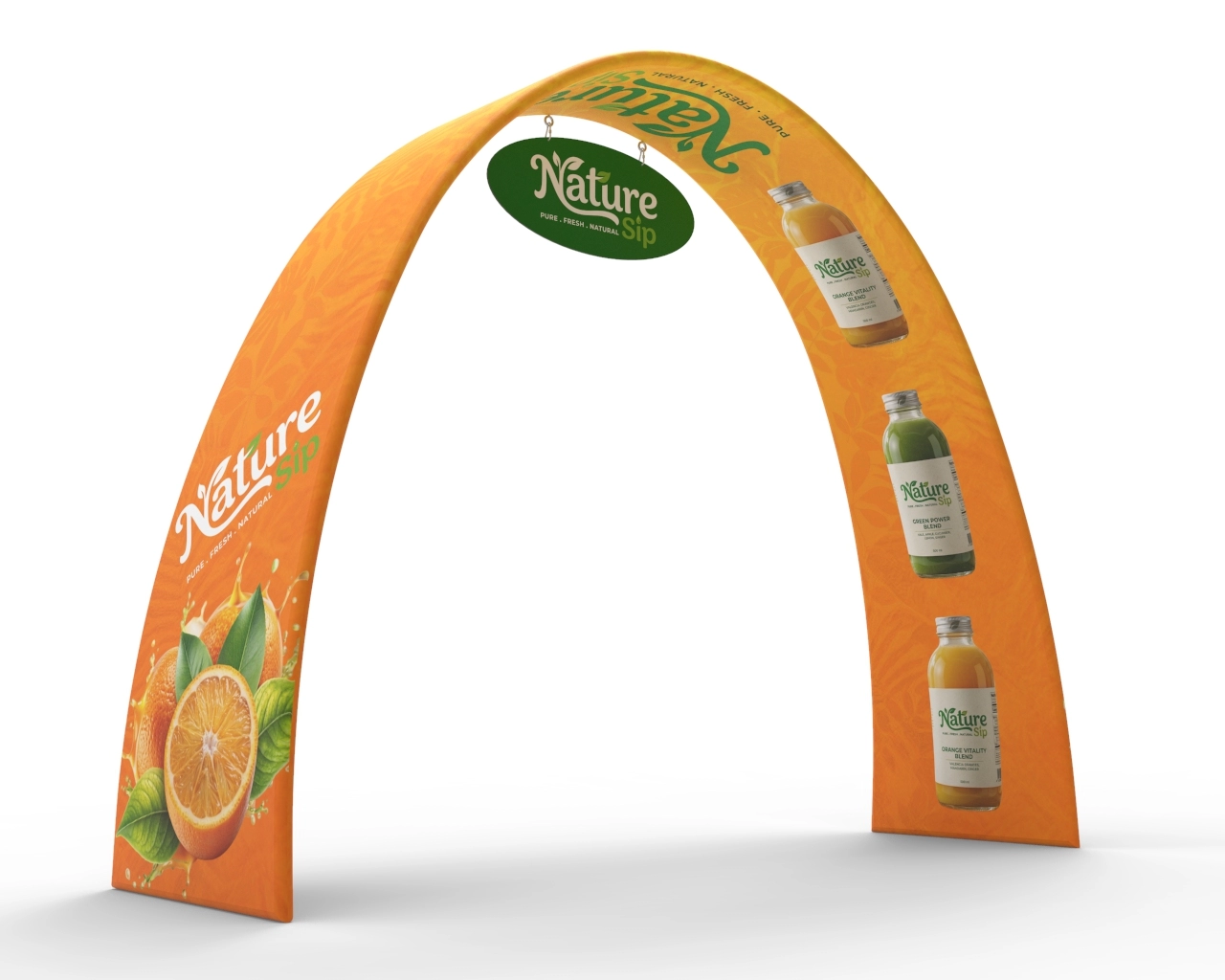 Custom Ribbon Trade Show Arch Banner