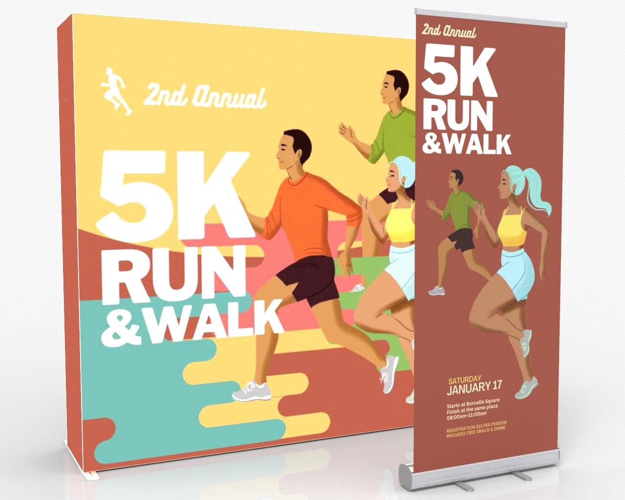 8ft SEGQuick™ Booth 28 - Pop Up Backlit