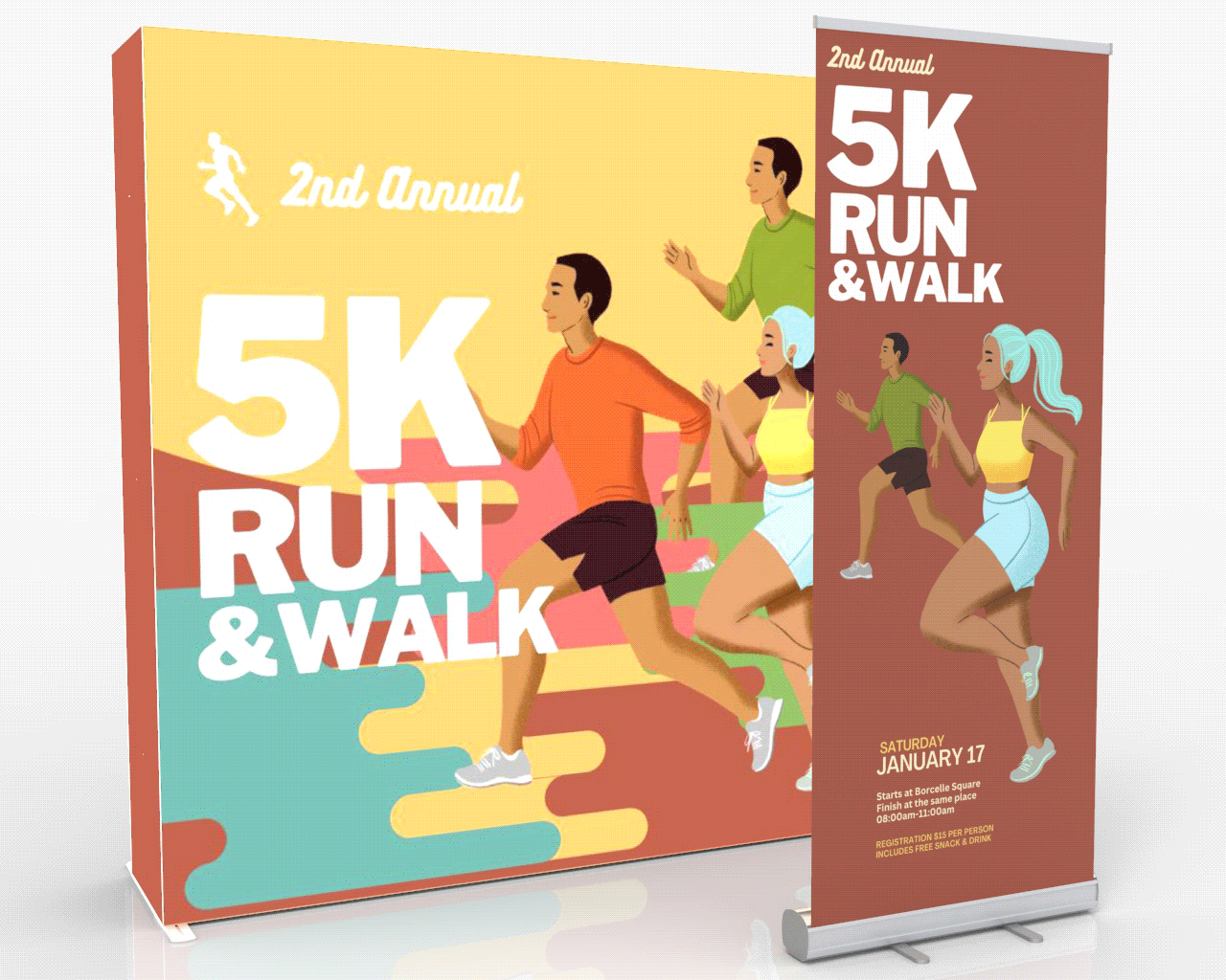 8ft SEGQuick™ Booth 28 - Pop Up Backlit