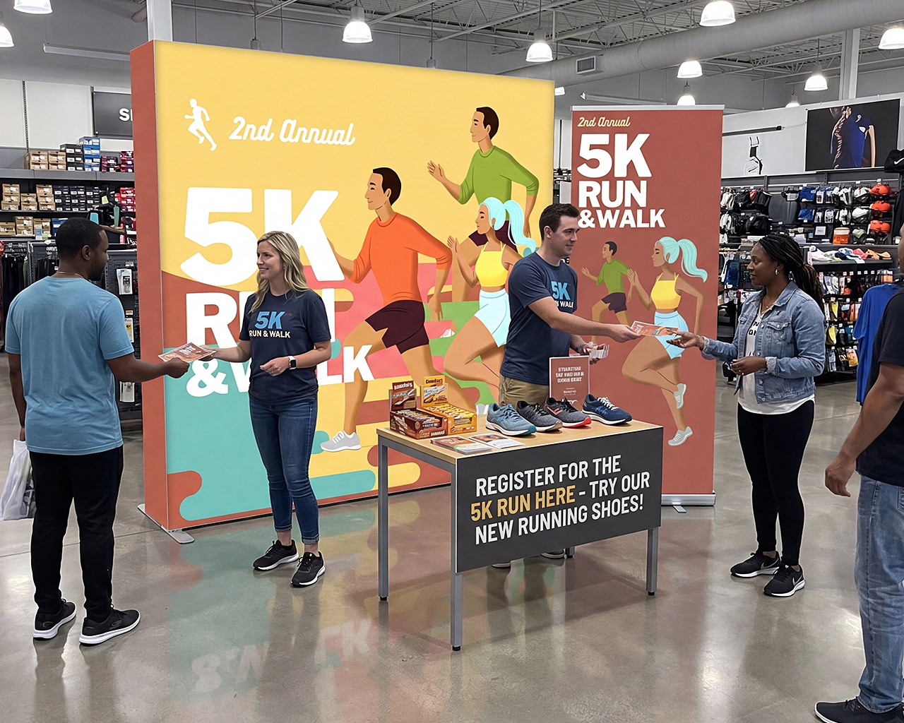 8ft SEGQuick™ Booth 28 - Pop Up Backlit