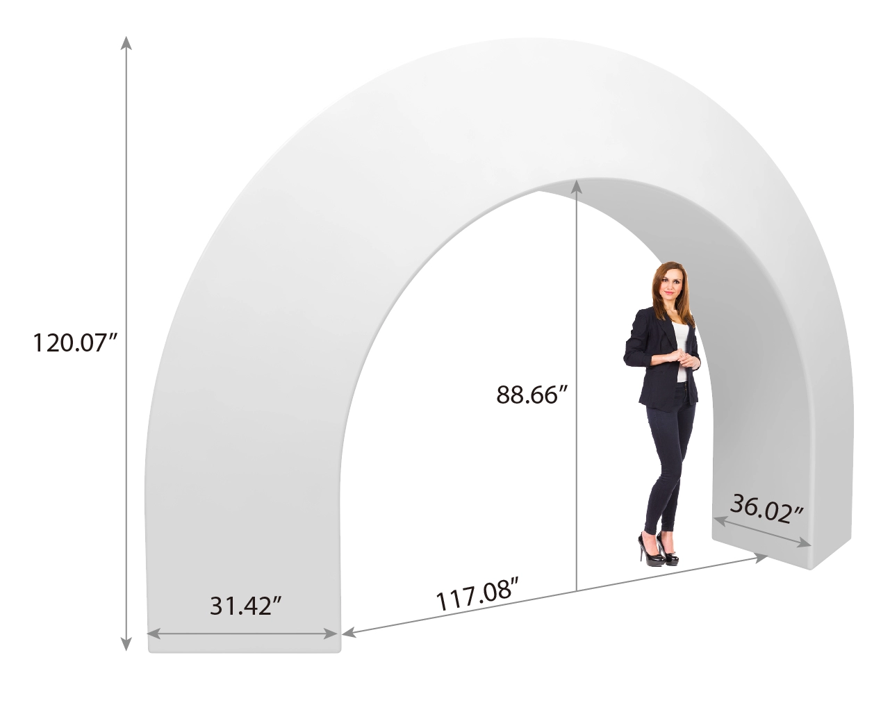 Custom Triangular Trade Show Archway Display