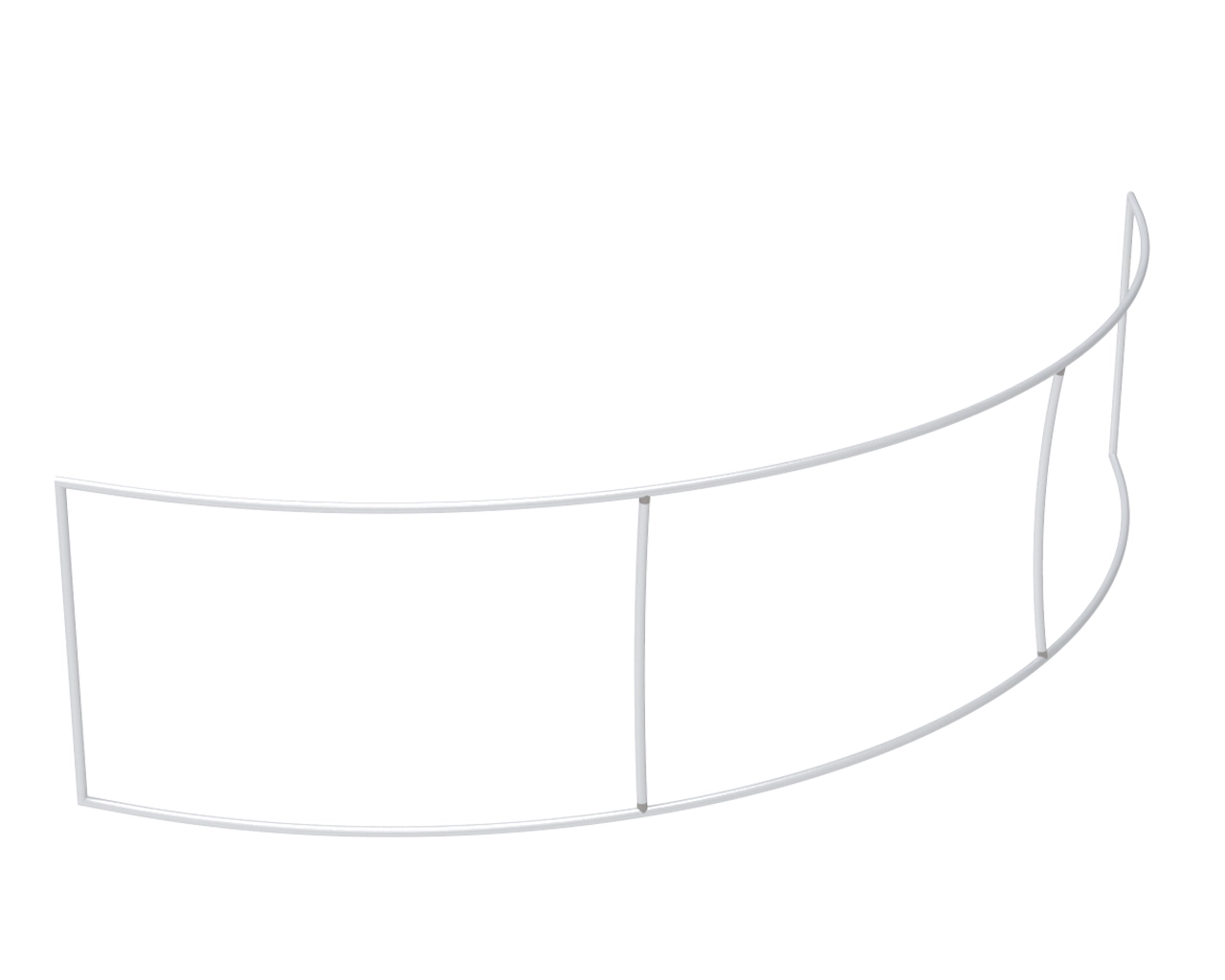 15ft Curved SkyTube Hanging Trade Show Sign