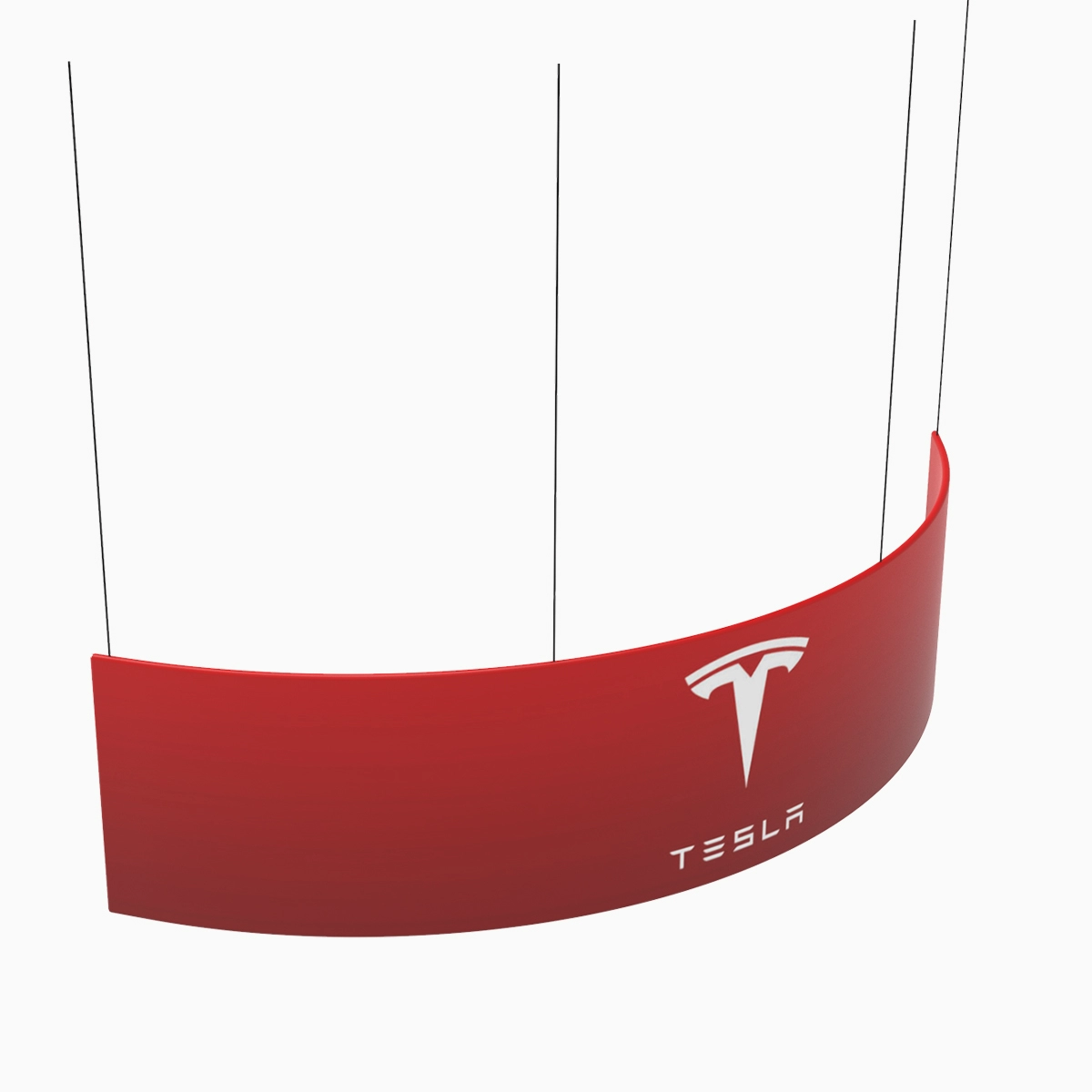 15ft Curved SkyTube Hanging Trade Show Sign