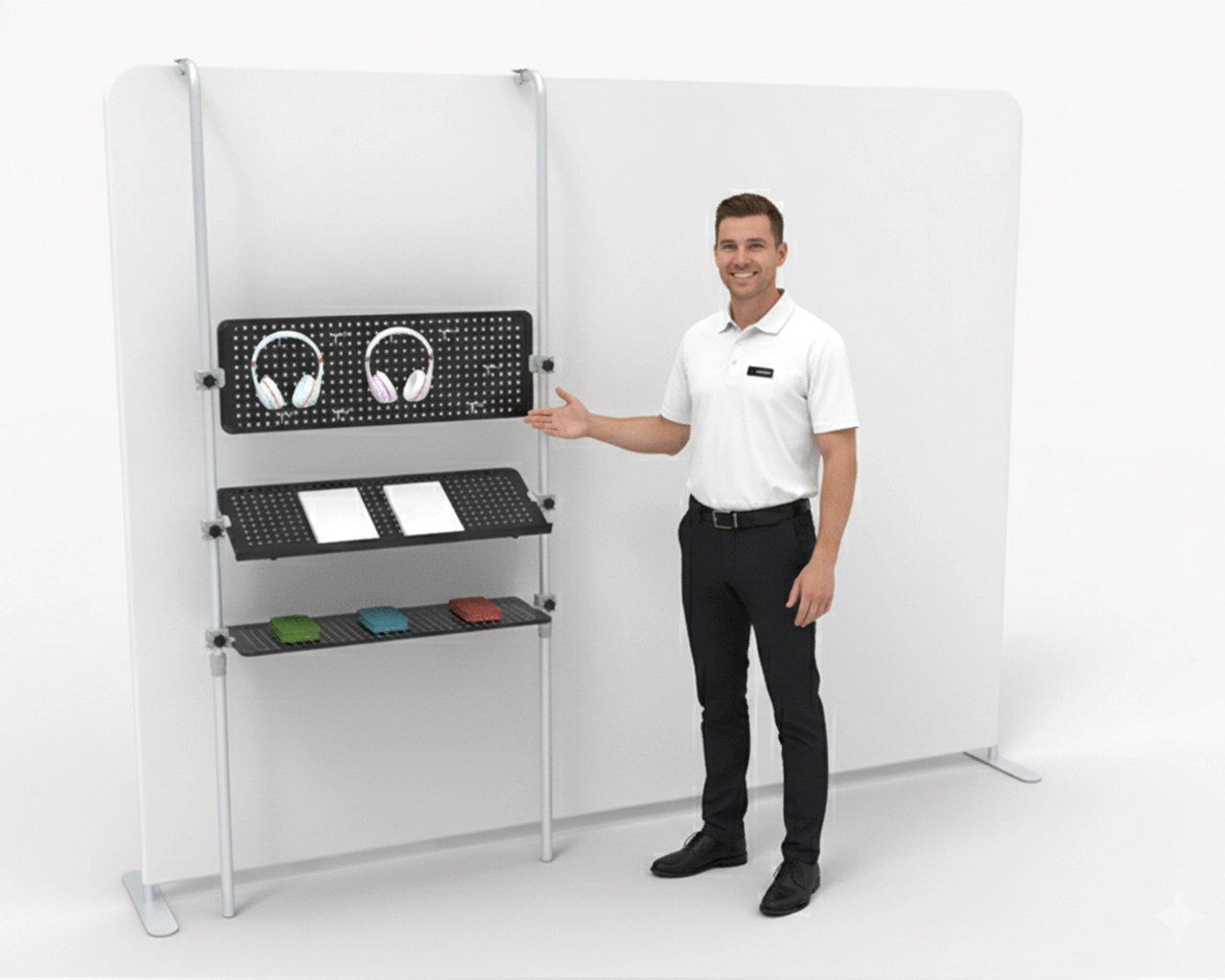TriStyle Black Aluminum Shelves