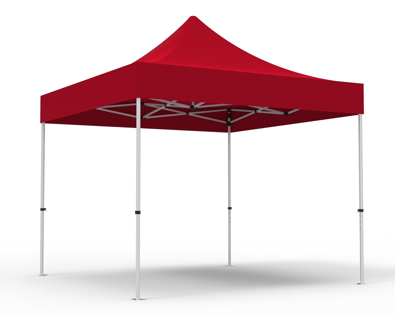 Unprinted Red 10 x 10 Pop Up Canopy Tent 